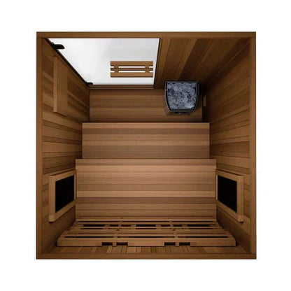 PixelBay PX-4 Infinit Infrared and Traditional 2-Person Hybrid Sauna